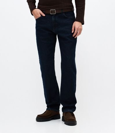 Pantalón Recto en Jeans con Lavado Oscuro 2