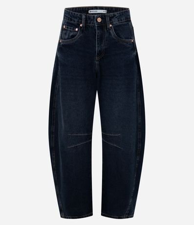 Pantalón Baggy Balloon en Jeans con Cintura Mediana y Recorte Lateral 5