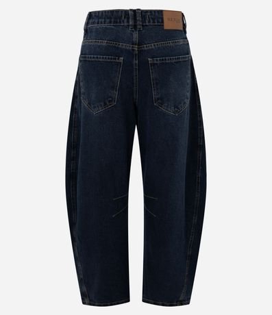 Pantalón Baggy Balloon en Jeans con Cintura Mediana y Recorte Lateral 6
