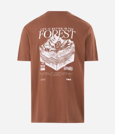 Remera Comfort en Algodón con Estampa de Mapa Forest 2