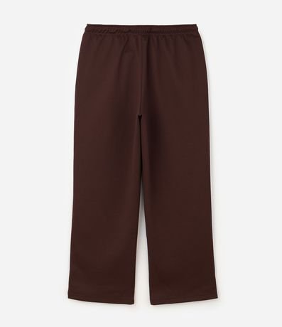 Pantalón Deportiva en Helanca con Rayas Laterales y Estampa Localizada 2