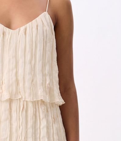 Vestido Evasê Midi en Chiffon con Capas 5