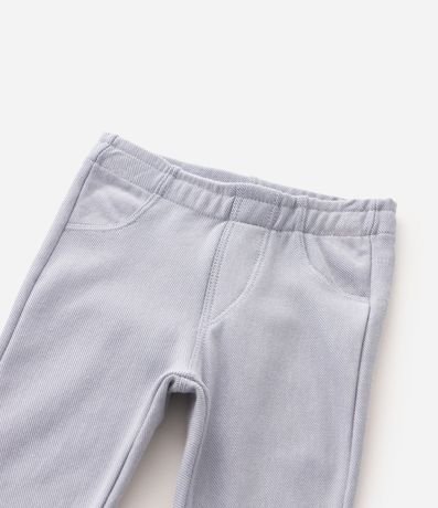 Pantalón Slim Jeans Jegging Infantil con Cintura Elástica - Talle 0 A 18 Meses 4
