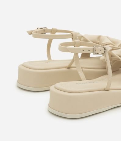 Sandalia Flatform Infantil con Moña - Talle 29 al 35 2