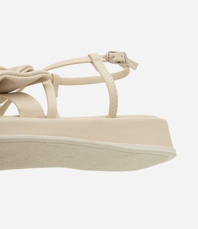 Sandalia Flatform Infantil con Moña - Talle 29 al 35 3