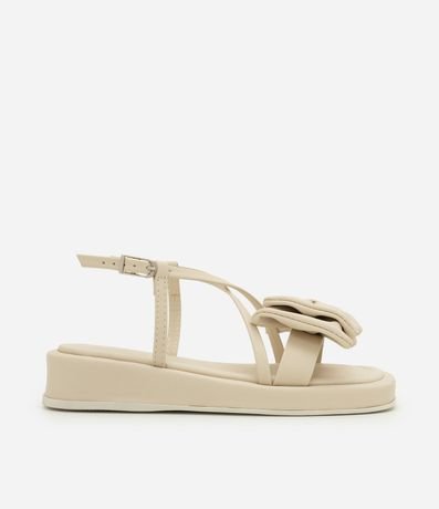 Sandalia Flatform Infantil con Moña - Talle 29 al 35 4