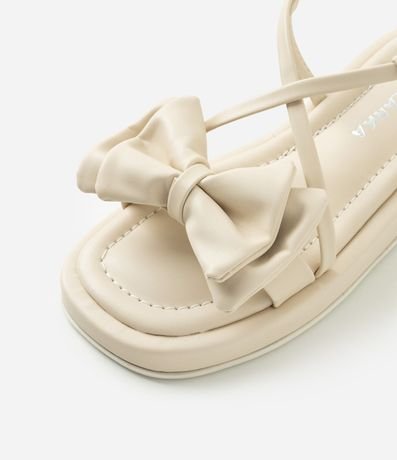 Sandalia Flatform Infantil con Moña - Talle 29 al 35 5
