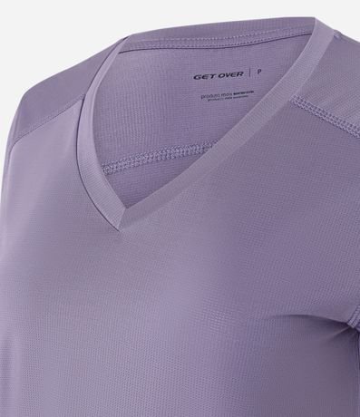 Remera Deportiva en Microfibra Agujerada con Bajo Mullet 2