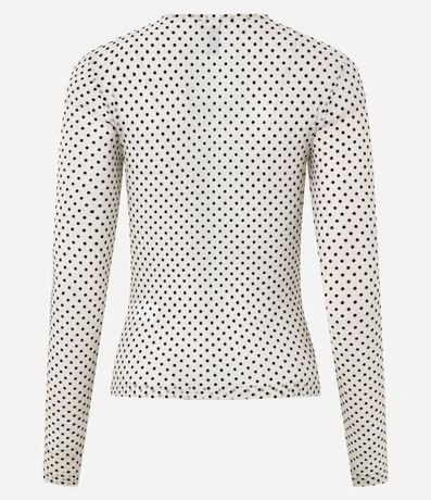 Blusa Segunda Piel en Tul Flocado 9