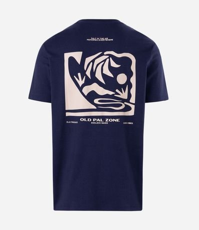Remera Comfort Old Pal Zone Estampa Abstracta Suedine 6