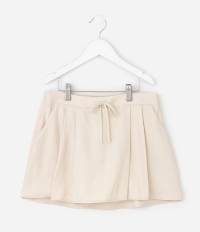 Short Pollera Liso con Pliegues - Talle 5 a 16 años 2