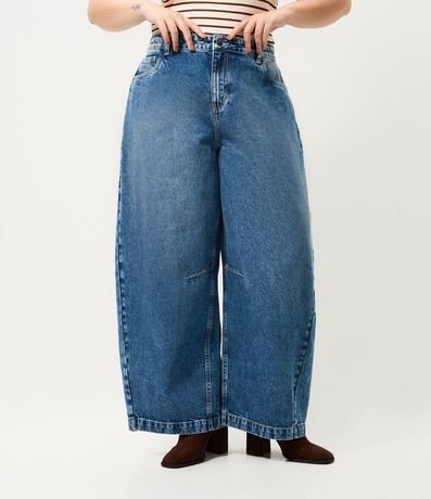 Pantalón de Jean Barrel con Pences Curve & Plus Size 2