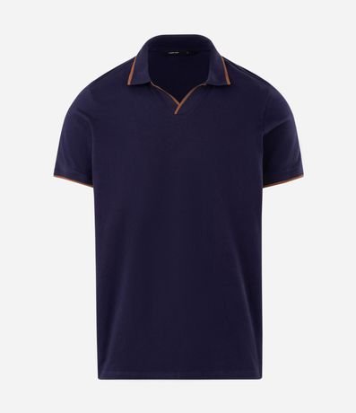 Camisa Polo Manga Corta con Detalle Contrastante 4