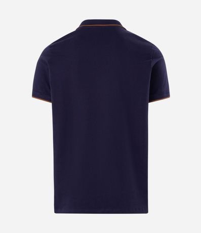 Camisa Polo Manga Corta con Detalle Contrastante 5