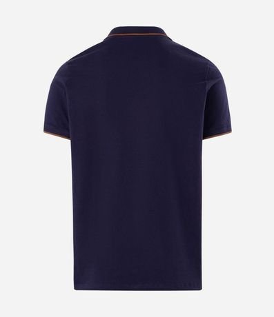 Camisa Polo Manga Corta con Detalle Contrastante 5