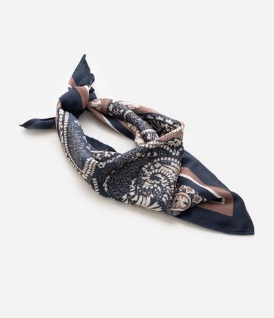 Pañuelo en Chiffon con Estampa de Paisley 3