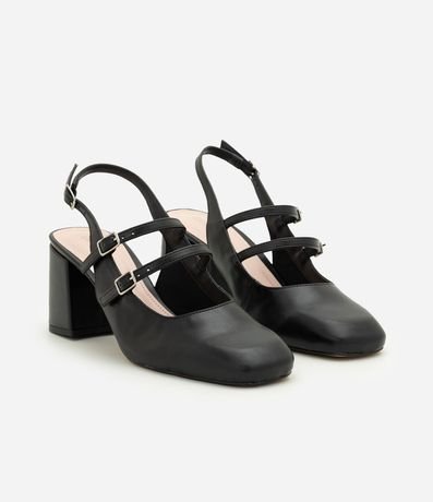 Zapato Muñeca en PU con Salto Bloque 3