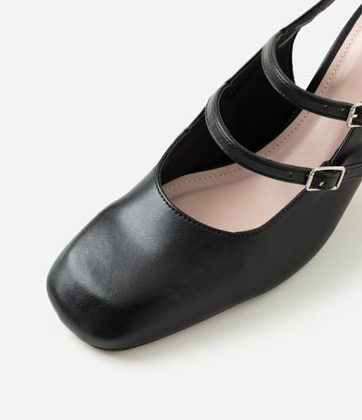 Zapato Muñeca en PU con Salto Bloque 5