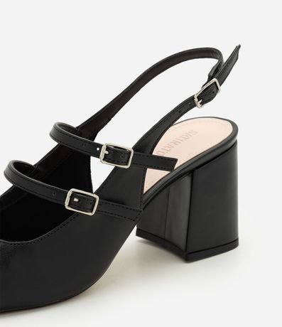 Zapato Muñeca en PU con Salto Bloque 6