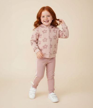 Campera Comfort Infantil con Capucha y Estampado Floral – Talle 1 a 6 años 1