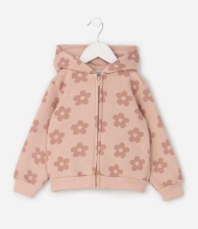 Campera Comfort Infantil con Capucha y Estampado Floral – Talle 1 a 6 años 2