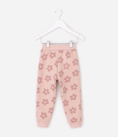 Pantalón Infantil Jogger en Algodón con Estampa Floral – Talle 1 a 6 años 2