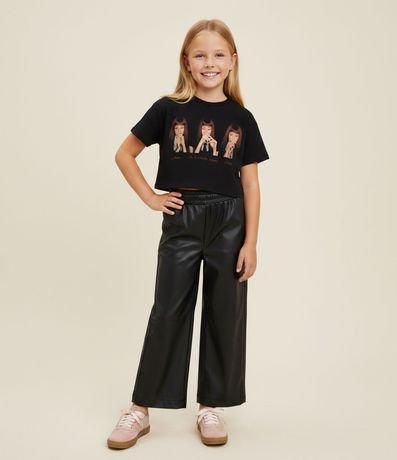 Remera Infantil Overboxy con Estampa Jennie – Talle 5 a 16 años