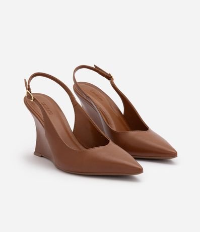 Zapato Slingback en PU con Salto Anabela 2