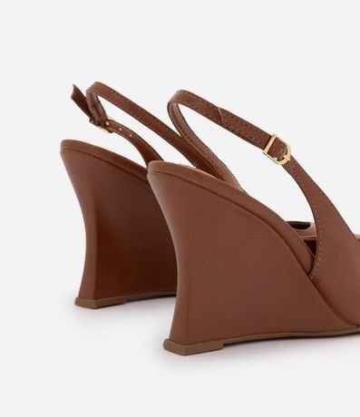 Zapato Slingback en PU con Salto Anabela 3