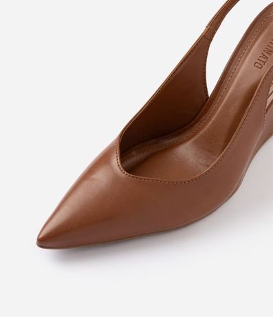 Zapato Slingback en PU con Salto Anabela 4