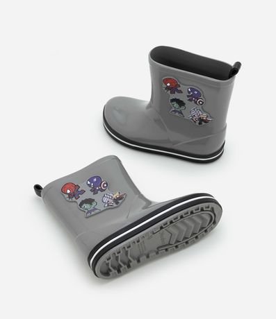 Bota de Lluvia Infantil con Estampa de Mini Héroes Marvel - Talle 21 até 28 5