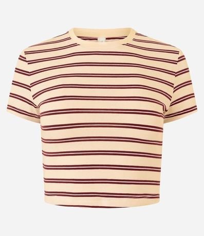 Blusa en Algodón con Estampa Rayada 5