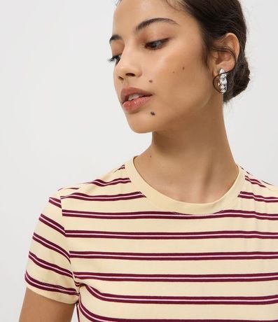 Blusa en Algodón con Estampa Rayada 3
