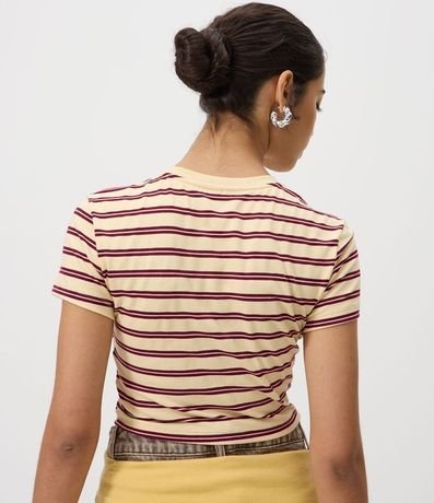 Blusa en Algodón con Estampa Rayada 4