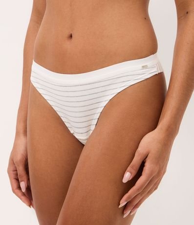 Kit 02 Bombachas Bikini Hilo Doble en Algodón 3