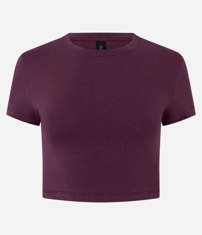 Blusa Cropped Manga Corta en Cotton 2