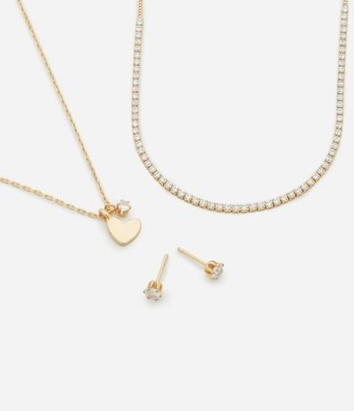 Conjunto de Collar Capas con Punto de Luz y Caravanas