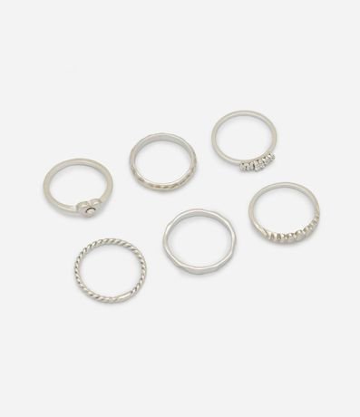Kit 06 Anillos con Diseños Variados