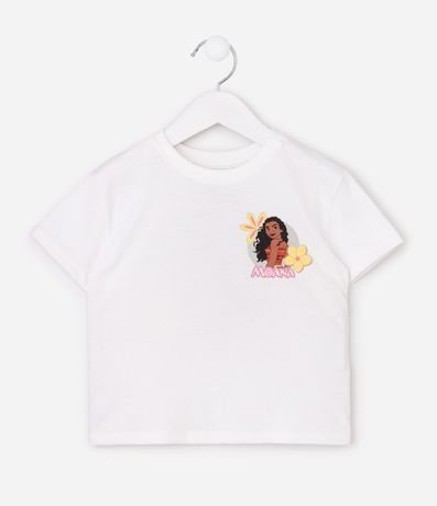 Remera Comfort Infantil con Estampa Moana Floral – Talle 1 a 14 años 2