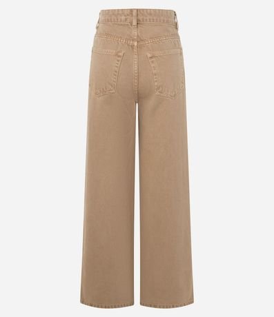 Pantalón Wide Leg en Sarga con Cintura Alta 2