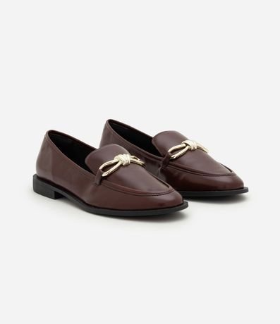 Zapato Mocasine en PU con Detalle Metálico 2