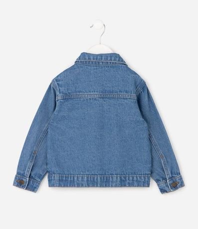 Campera Infantil en Jeans con Bordados de Cereza – Talle 1 a 6 años 3