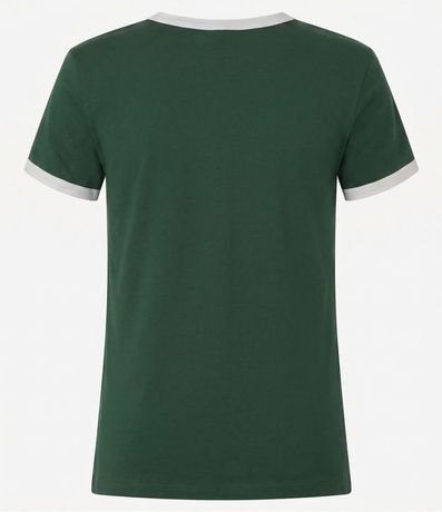 Blusa Baby Look con Mangas y Cuello Contrastantes 3