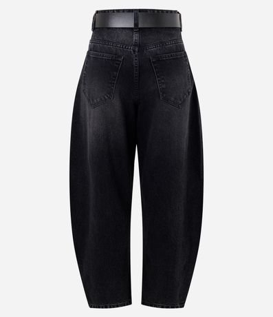 Pantalón Baggy Balloon en Jeans con Cinturón en PU 6