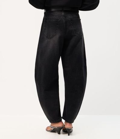 Pantalón Baggy Balloon en Jeans con Cinturón en PU 4