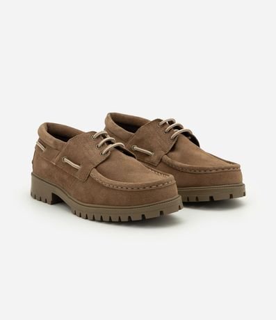 Zapato Dockside Track en Cuero Gamuza 2