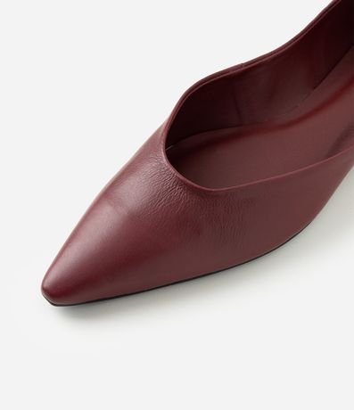 Zapatilla en Cuero con Punta Fina 5