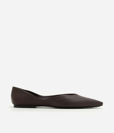 Zapatilla en Cuero con Punta Fina
