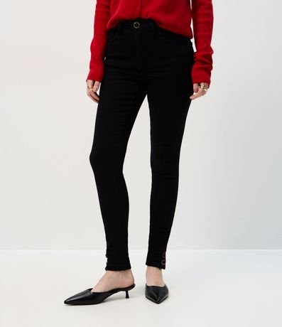 Pantalón de Jean Skinny con Elastano y Cintura Alta 3