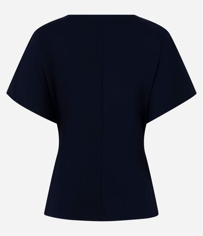Blusa Peplum Estructurada con Pliegues Delanteros 6